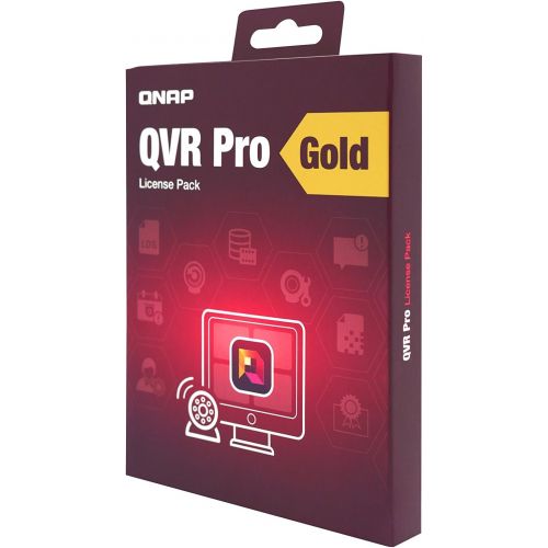  QNAP LIC-SW-QVRPRO-Gold Premium Feature Package QVR Pro Camera Channel Scalability 8 Channel License Included