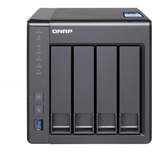  QNAP Qnap TS-431X-2G-USARM-based NAS with Hardware Encryption, Dual Core 1.7GHz, 2GB RAM, 1 x 10GbE(SFP+) ,2 x 1GbE