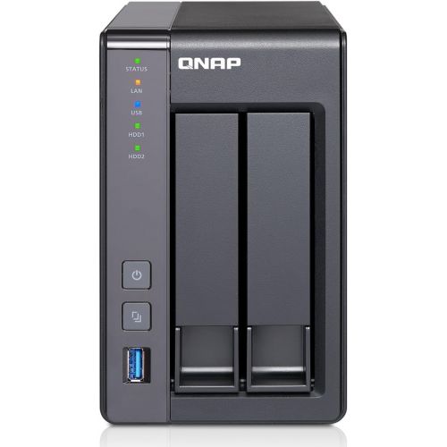  QNAP 2-Bay, 8TB(2x4TB NAS Drive) Intel 2.0GHz Quad-Core CPU (TS-251+-8G-24R-US)