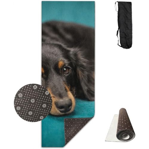  QNKUqz Dog Deluxe Yoga Mat Aerobic Exercise Pilates