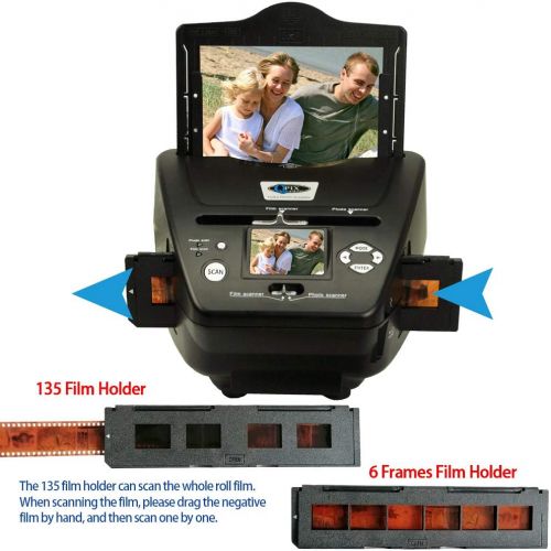  [아마존베스트]QPIX DIGITAL Digital Photo Slide & Film Scanner with Popular Scanner 2.4 inch 8.1 Mega Pixels 4 in 1 Photo and Film Scanner 135 Negative Scanner Photo Scanner Combo Scanner Views on Your Comput
