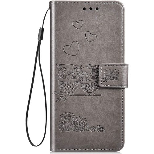  QPOLLY Kompatibel mit Samsung Galaxy S9 Huelle Klappbar Ledertasche,Premium PU Leder Handytasche Brieftasche-Stil Magnet Geldboerse Handyhuelle fuer Samsung Galaxy S9 mit Kartenhalter