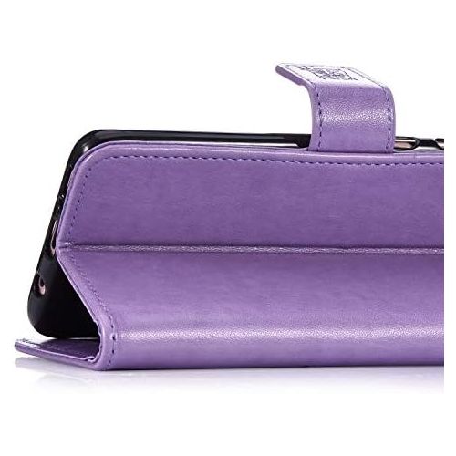  QPOLLY Kompatibel mit OnePlus 7 Huelle Klappbar Ledertasche,Premium PU Leder Handytasche Brieftasche-Stil Magnet Geldboerse Handyhuelle fuer OnePlus 7 mit Kartenhalter Standfunktion,Li