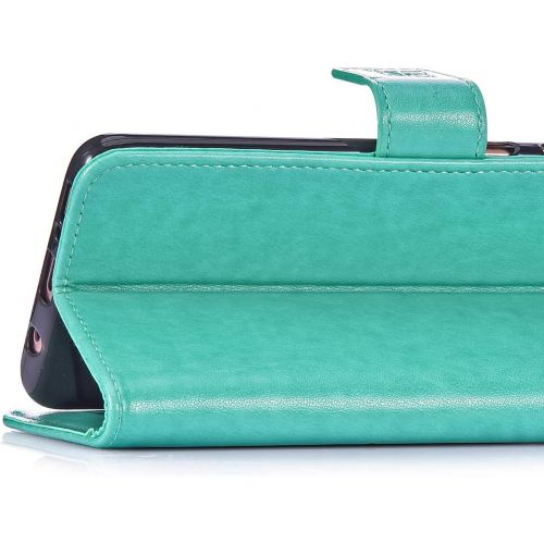  QPOLLY Kompatibel mit OnePlus 7 Huelle Klappbar Ledertasche,Premium PU Leder Handytasche Brieftasche-Stil Magnet Geldboerse Handyhuelle fuer OnePlus 7 mit Kartenhalter Standfunktion,Ve