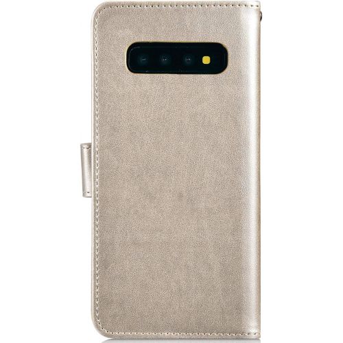  [아마존베스트]Qpolly Leather Case Compatible with Samsung Galaxy S10 Plus