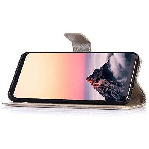  [아마존베스트]Qpolly compatible with OnePlus 6 case folding leather case.