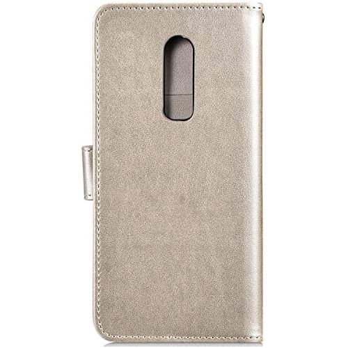  [아마존베스트]Qpolly compatible with OnePlus 6 case folding leather case.