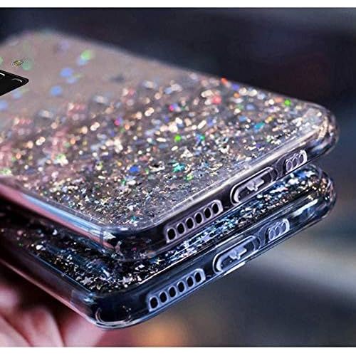  [아마존베스트]QPOLLY Mobile Phone Case Compatible with Samsung Galaxy A71 Glitter Case Silicone TPU Shiny Bling Star Pattern Shiny Ultra Thin Soft TPU Protective Shockproof Bumper Case Mobile Phone Cas