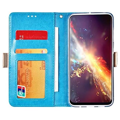  [아마존베스트]QPOLLY Compatible with Samsung Galaxy J7 2016 Case 3D Flower Pattern Flip Case Wallet PU Leather Mobile Phone Case Magnetic Protective Wallet Folio Leather Case with Stand Function