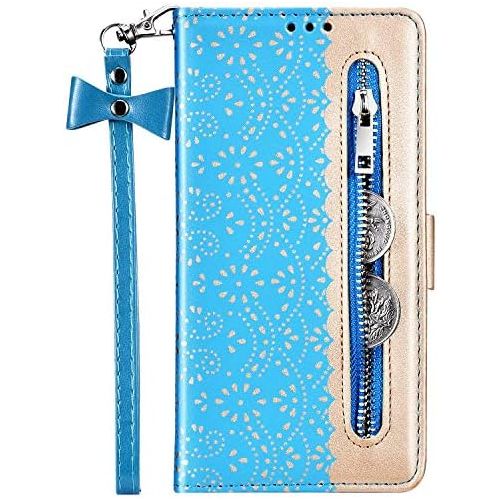  [아마존베스트]QPOLLY Compatible with Samsung Galaxy J7 2016 Case 3D Flower Pattern Flip Case Wallet PU Leather Mobile Phone Case Magnetic Protective Wallet Folio Leather Case with Stand Function