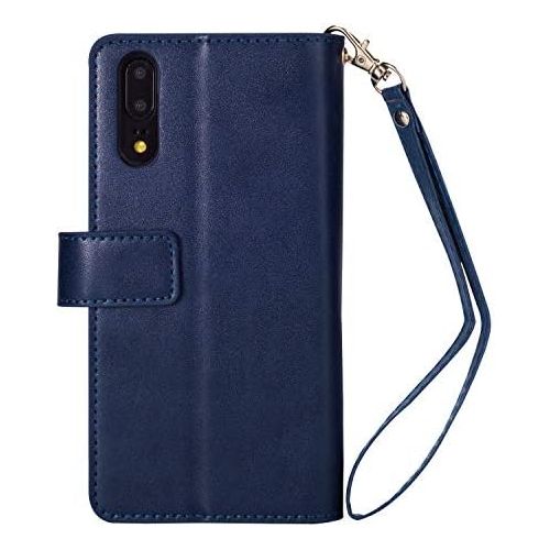  [아마존베스트]Qpolly compatible with Huawei P20 case PU leather QPXM0010-DE