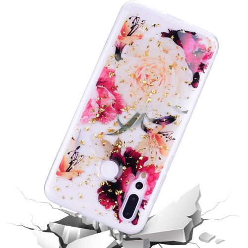  [아마존베스트]Qpolly compatible with Huawei Y7 2019 case bling glitter silicone mobile phone case.