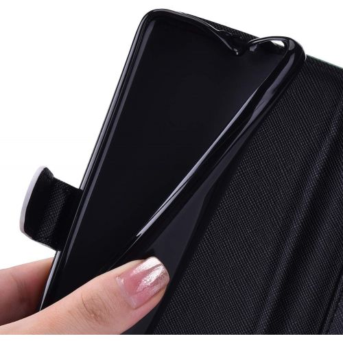  [아마존베스트]QPOLLY Compatible with Xiaomi Redmi Note 8, leather case, wallet, protective flip case, 3D shiny, colourful painted pattern, PU leather flip case, mobile phone case for Redmi Note 8, Tige