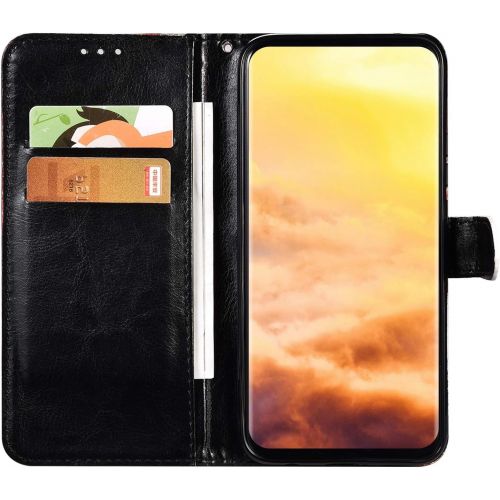  [아마존베스트]QPOLLY Kompatibel mit Samsung Galaxy S8 Huelle Glitzer Bling Klappbar Leder Pu Handytasche Laser Gemalt Muster Flip Case Handyhuelle Stander Brieftasche Schutzhuelle mit Kartenfacher,Tiger