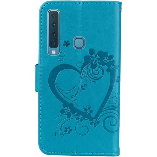  [아마존베스트]Qpolly Compatible with Samsung Galaxy A6 2018 Leather Flip Case