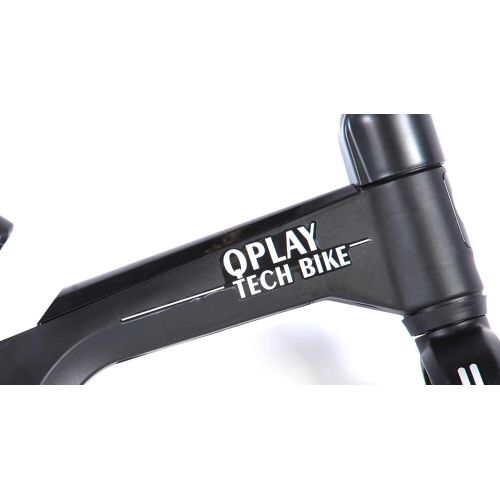  QPlay Kinder Laufrad Tech Bike 10 Zoll schwarz Sattel Lenker hoehenverstellbar