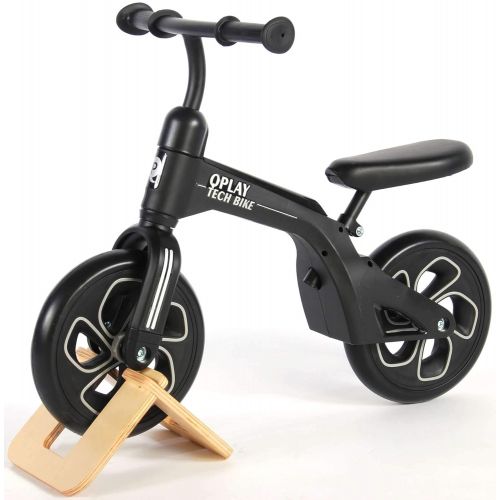  QPlay Kinder Laufrad Tech Bike 10 Zoll schwarz Sattel Lenker hoehenverstellbar