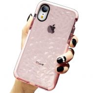 QQWANG Compatible iPhone XR Case With [2 Pack Glitter Sparkle + 1 Phone Metallic Plate] Crystal Clear Slim Diamond Pattern Soft TPU Cover for Women Girls Men Boys with iPhone 6.1 I