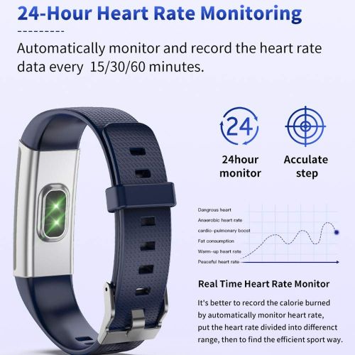  QSBY Wear-Resistant Smart Bracelet Blood Pressure Heart Rate Sleep Monitoring Fitness Tracker Outdoor Sports Running Male Female Adult Black Purple Intelligent Band