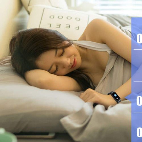  QSBY Color Screen Smart Bracelet Blood Pressure Heart Rate Sleep Monitor Fitness Tracker Business Sports Fashion Female Male Adult Intelligent Band