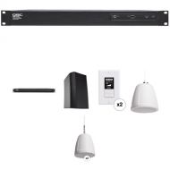 QSC Business Music Kit for 750Ft² Restaurant (Pendant/Surface Mount)