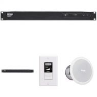 QSC Business Music Kit for Small Office / Waiting Room (Ceiling Mount)