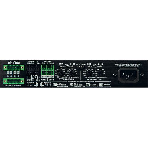  QSC SPA4-60 4-Channel Power Amplifier (60W)