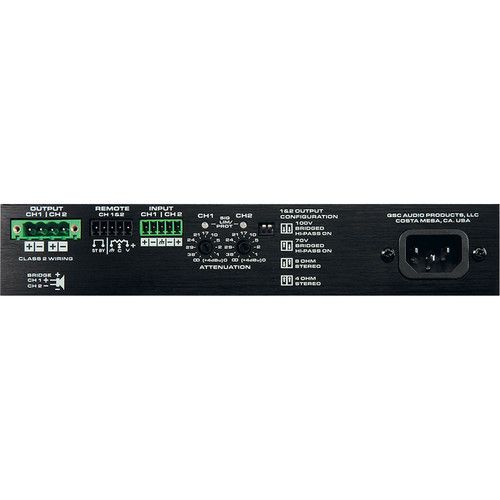  QSC SPA2-60 2-Channel Power Amplifier (60W)