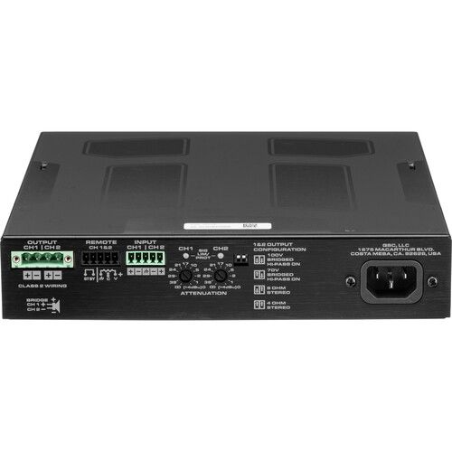  QSC SPA2-200 2-Channel Power Amplifier (200W)