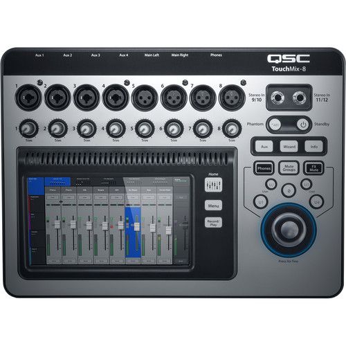  QSC TouchMix-8 Compact Digital Mixer with Touchscreen