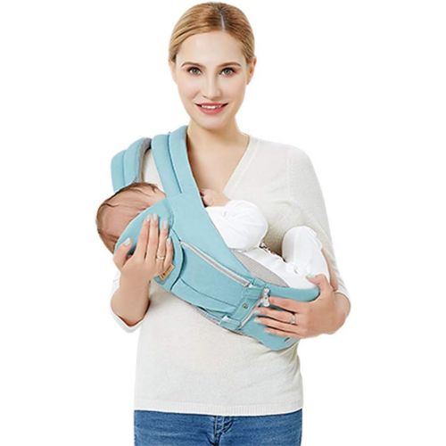 QSEFT Multifunction Outdoor Kangaroo Baby Carrier Hood Sling Backpack Infant Hip Seat Adjustable Wrap Carrying Children 0-36 Months
