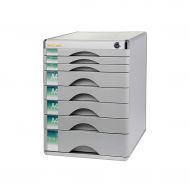 QSJY File Cabinets Document Storage Cabinet, Desktop Extension Drawer Lockable Office Organizer (Plastic) 303640.5CM