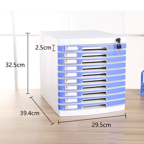  QSJY File Cabinets Document Storage Cabinet, Desktop Extension Drawer Lockable Office Organizer (Plastic),29.539.432.5CM (Color : B)