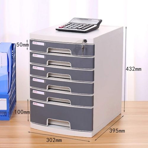  QSJY File Cabinets Document Storage Cabinet, Desktop Extension Drawer Lockable Office Organizer (Plastic) (Color : B)