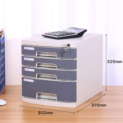  QSJY File Cabinets Document Storage Cabinet, Desktop Extension Drawer Lockable Office Organizer (Plastic) (Color : B)