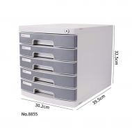 QSJY File Cabinets Document Storage Cabinet, Desktop Extension Drawer Lockable Office Organizer (Plastic) 30.239.532.5CM