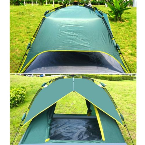  QTDS Zelt Outdoor 4 Personen Vollautomatische Starke Regendichte Familie Camping Wild Beach Zelt Camping Ausruestung Set 210 * 210 * 140 cm