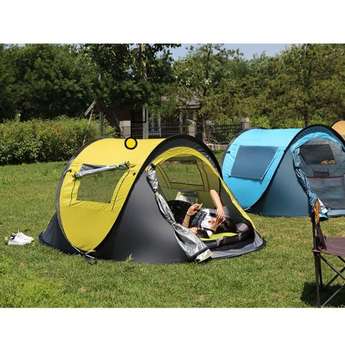  QTDS Strandzelt 3 Personen Vollautomatisch Freie Geschwindigkeit OEffnen Tragbare Camping Schlafzimmer Regen Sonnenschutzzelt Outdoor Speed Open Zelt 30 Sekunden zum OEffnen Sonnen