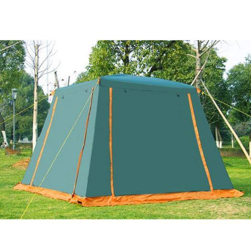  QTDS Outdoor 2-Personen-Familienzelt-Set Doppelter Camping-Park fuer Zwei Personen, gross und gross