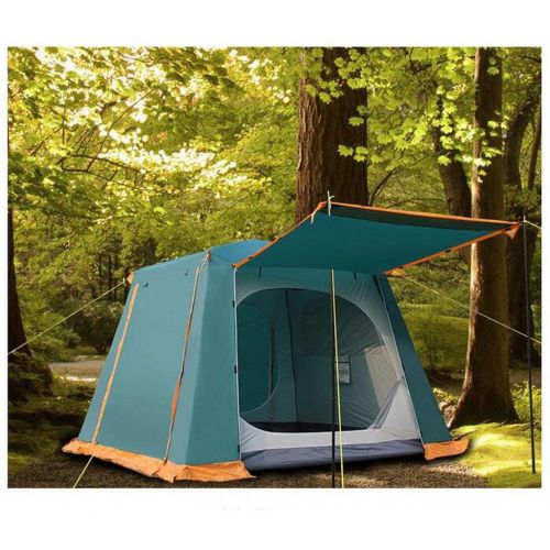  QTDS Outdoor 2-Personen-Familienzelt-Set Doppelter Camping-Park fuer Zwei Personen, gross und gross