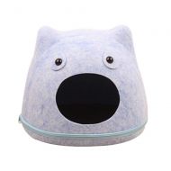 QTDS Comfortable Cartoon cat face Felt cat Litter Autumn and Winter