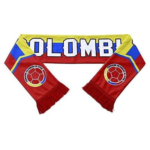  QTKJ Colombia 2018 World Cup Fans Scarf National Team Scarf Flag Banner Football Cheerleaders Scarves