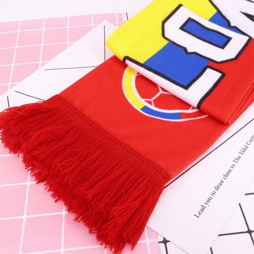  QTKJ Colombia 2018 World Cup Fans Scarf National Team Scarf Flag Banner Football Cheerleaders Scarves