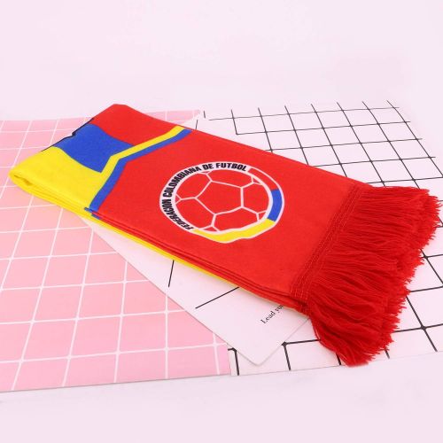  QTKJ Colombia 2018 World Cup Fans Scarf National Team Scarf Flag Banner Football Cheerleaders Scarves