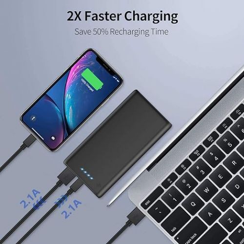  Portable Charger Power Bank 26800mah,Ultra-High Capacity Safer External Cell Phone Battery Pack,2 USB Output High Speed Charging Power bank Compatible with iPhone 15/14/13/12/11 Samsung Android LG etc