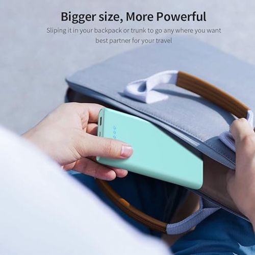  Portable Charger Power Bank 26800mah, Ultra-High Capacity Safer External Cell Phone Battery Pack with High-Performance Cells & 2 USB Output Compatible with iPhone 15 14 13 12 11 Samsung Android-Green