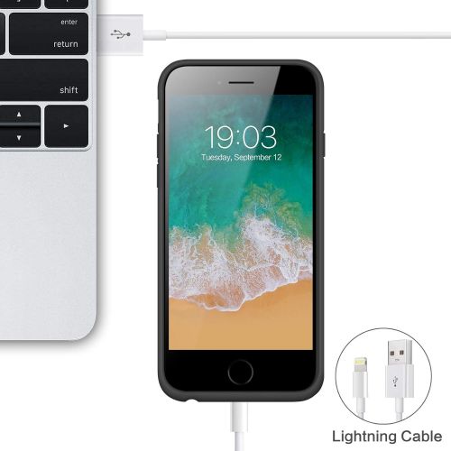  [아마존베스트]QTshine Battery Case for iPhone 8plus/7plus/6 Plus/6s Plus, Upgraded [8500mAh] Protective Portable Charging Case Rechargeable Extended Battery Pack for Apple iPhone 8plus/7plus/6 Plus/6s P