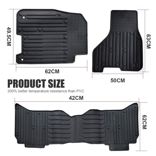  QUAKEWORLD Floor Mats Compatible for Dodge Ram 1500-5500 Crew Cab 2013-2017 All Weather Protector TPE Front & Rear Row Floor Liners Slush Mat Liner Set