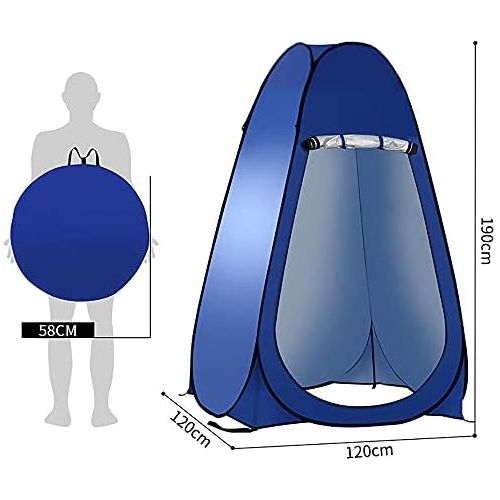  QUARKJK Pop Up Tent Portable Changing Privacy Toilet Shower Tent Sunshade/Windproof Waterproof - for Camping, Hiking, Fishing - with Carrying Bag