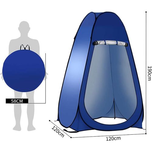  QUARKJK Pop Up Tent Portable Changing Privacy Toilet Shower Tent Sunshade/Windproof Waterproof - for Camping, Hiking, Fishing - with Carrying Bag